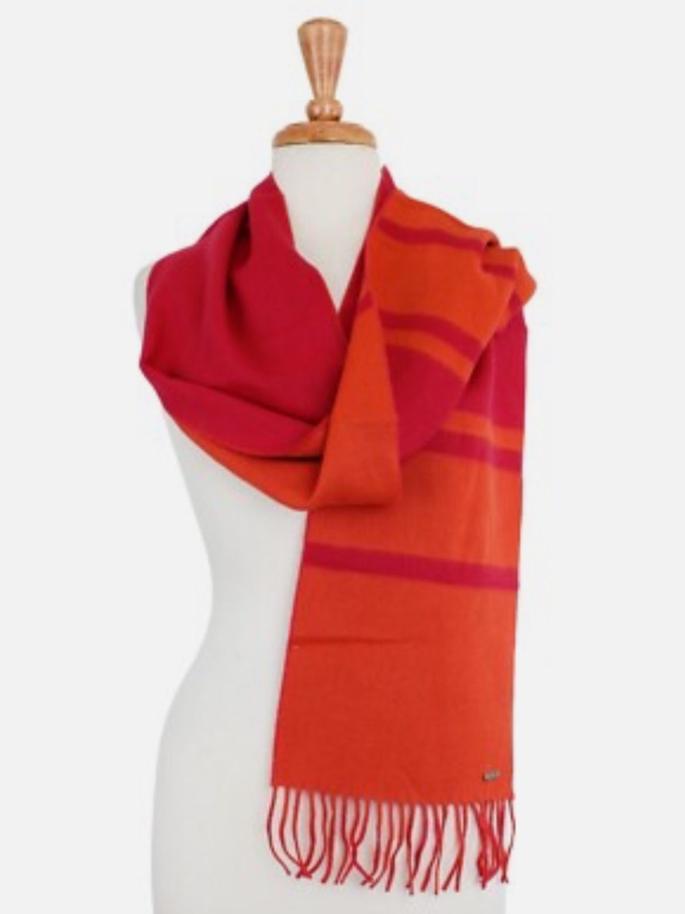 Coach Reversible Wool Blanket Scarf EUC